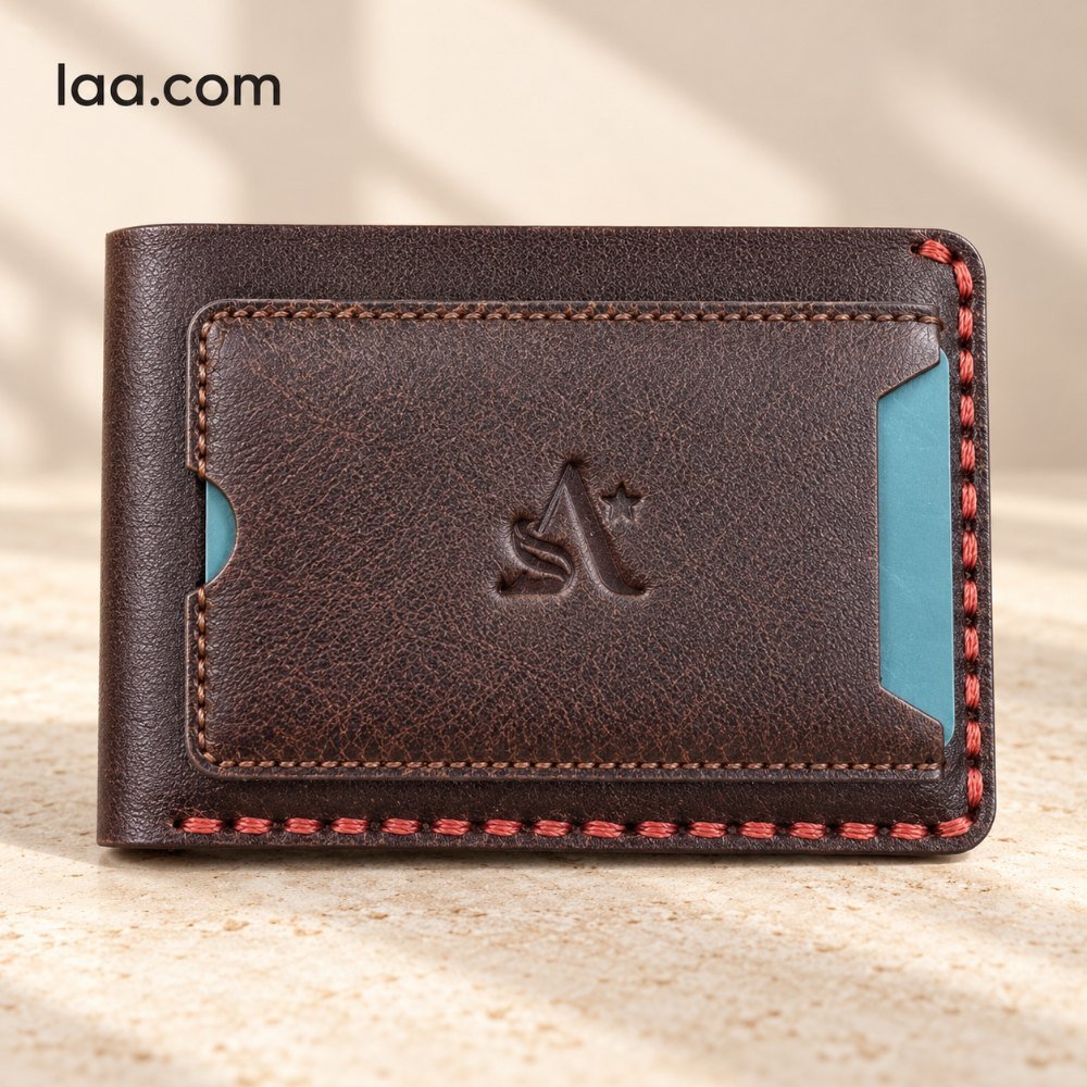 Auralex Genuine Leather Bifold Wallet - Chocolate